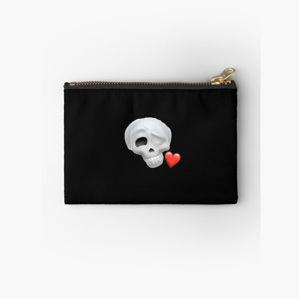 Item preview, Skeleton Skull Emoji Memoji Apple Kissing Face Reaction meme funny silly designed and sold by bubbleiel.