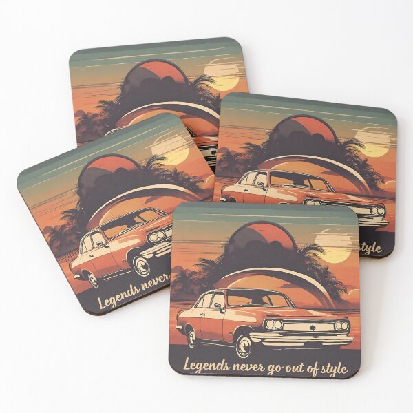 Item preview, Retro Classic Car in Sunset Background - AI Generated designed and sold by Artifylab.