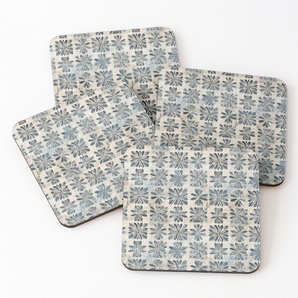 Item preview, Blue Floral Tile designed and sold by nicbeeseart.