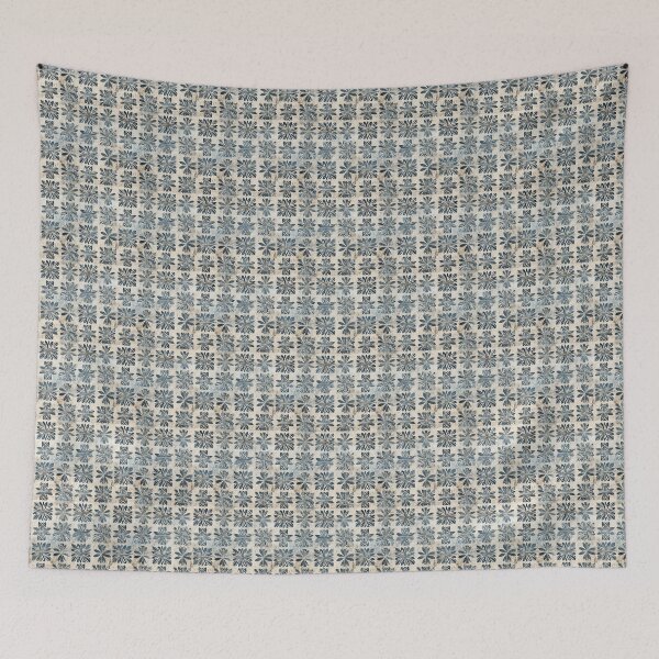 Item preview, Blue Floral Tile designed and sold by nicbeeseart.
