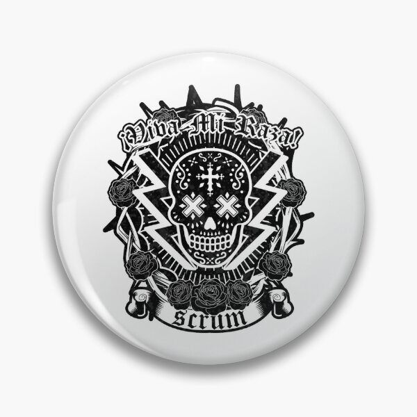 Item preview, Black Día De Muertos Skull Rose Logo designed and sold by KumosBrand.
