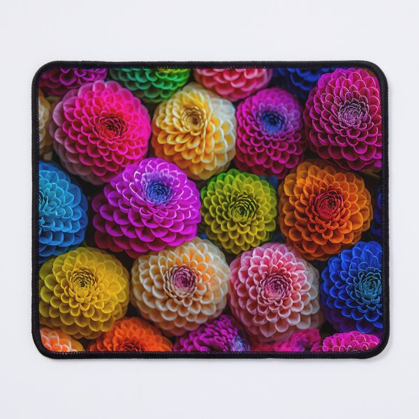 Item preview, Zinnia Tile 26: Rainbow Smiles in a Field of Daisy Dandelions and Sunshine of Nature's Confetti Party designed and sold by TheBrainArt.