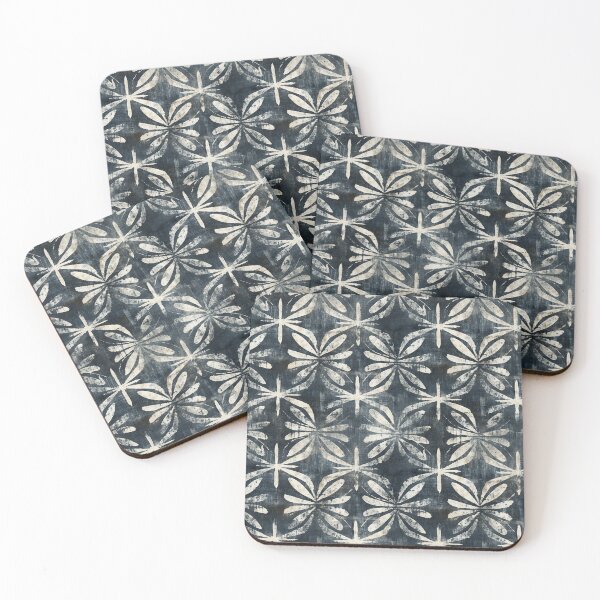Item preview, Bold Blue Floral Tile designed and sold by nicbeeseart.