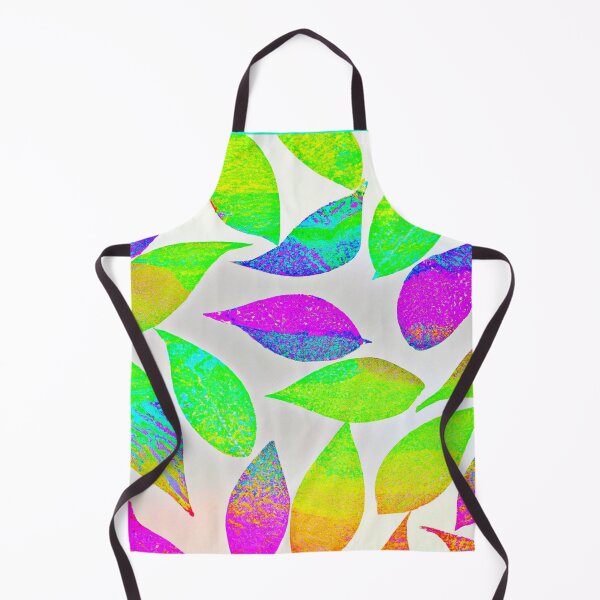 Item preview, Vibrant Neon Leaves Artful Pattern designed and sold by Health And Fitness Posts e-Store.