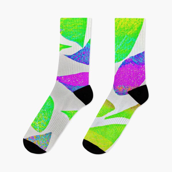 Item preview, Vibrant Neon Leaves Artful Pattern designed and sold by Health And Fitness Posts e-Store.