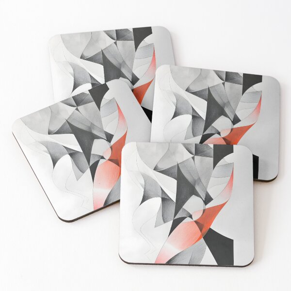 Item preview, Calm in Grayscale with a Colorful Twist designed and sold by GodoAbstractArt.