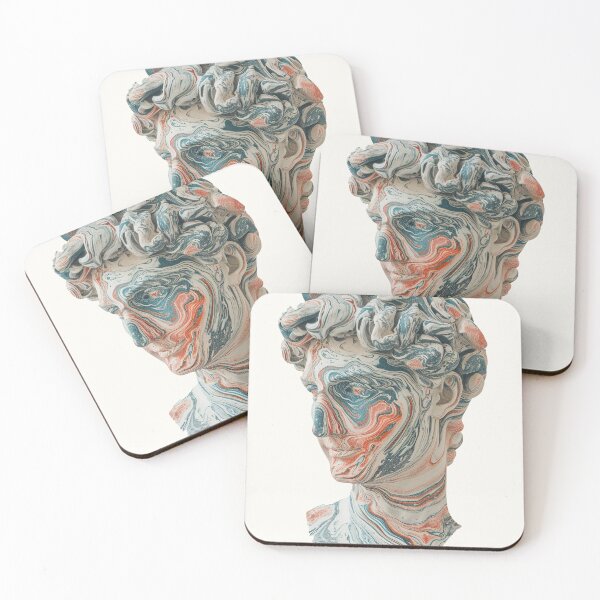 Item preview, Marbled Mystique: Abstract Art Bust Sculpture Print designed and sold by Retro Travel Design.