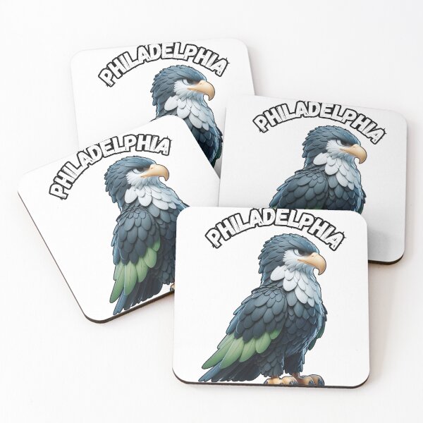 Item preview, Philidelphia Eagle Gray Green Mean Bird Perched designed and sold by kylmllr101684.