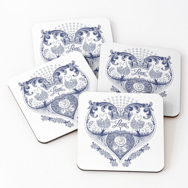 Item preview, LOVE HEART (Ornate) - White designed and sold by ifourdezign.