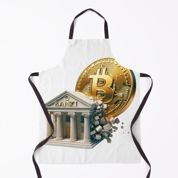 Item preview, Giant Bitcoin Crashing into a Bank and Destroying it designed and sold by kylmllr101684.