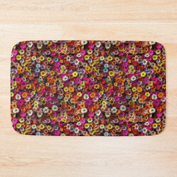 Item preview, Zinnia Tile 27: Rainbow Smiles in a Field of Daisy Dandelions and Sunshine of Nature's Confetti Party designed and sold by TheBrainArt.