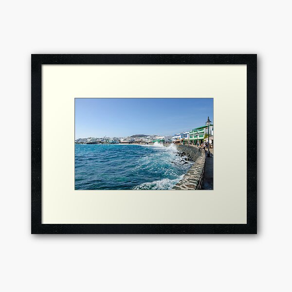Playa Blanca lanzarote Framed Art Print