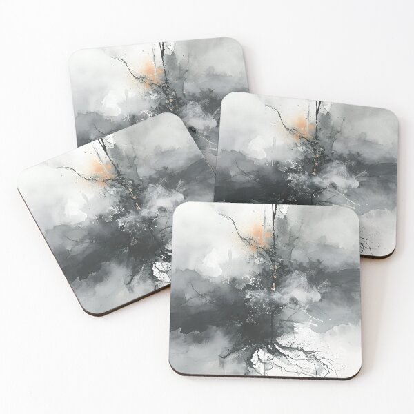 Item preview, Natural Synthesis: Watercolor in Grayscale designed and sold by GodoAbstractArt.