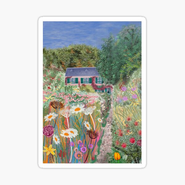 Aperçu de l'œuvre Le jardin de Claude Monet à Giverny créée et vendue par mazarte.