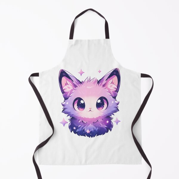 Item preview, Cute Kawaii Pink and Purple Pastel Star Cat designed and sold by CozyKawaiiArt.