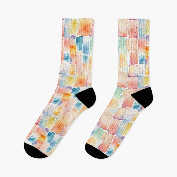 Item preview, Colorful watercolor brick mosaic designed and sold by AinigrivDoll.