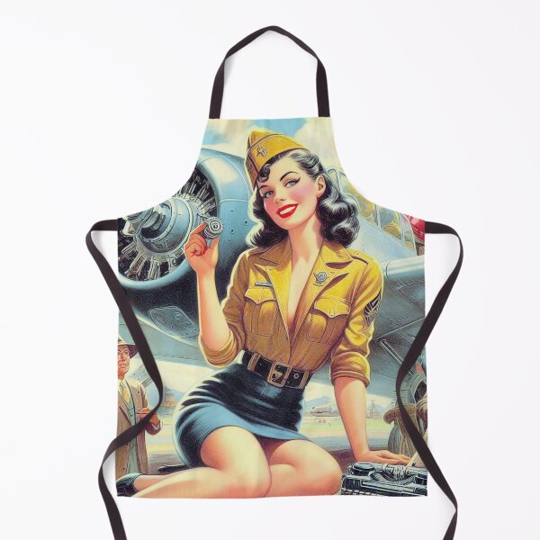 Item preview, Vintage Airplane Girl designed and sold by PulpVintage.