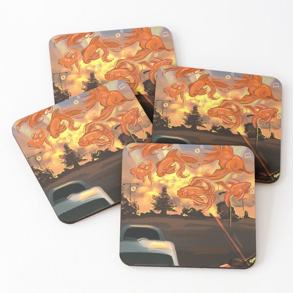 Item preview, sunset goldfish designed and sold by nellojam.