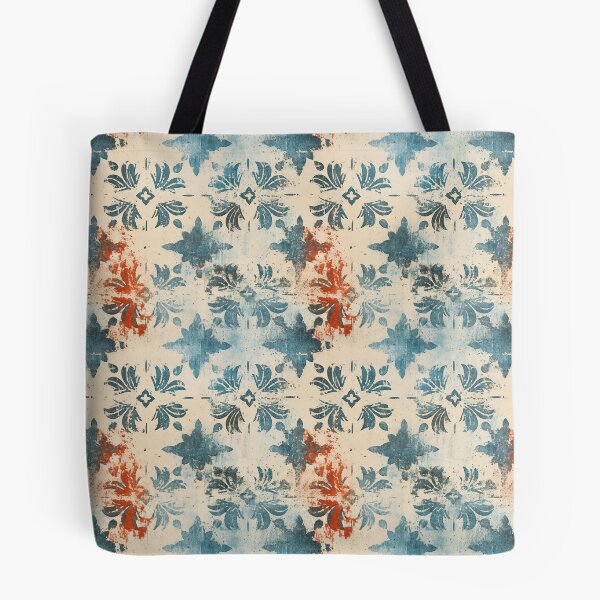 Item preview, Blue Weathered with Red Splash designed and sold by nicbeeseart.