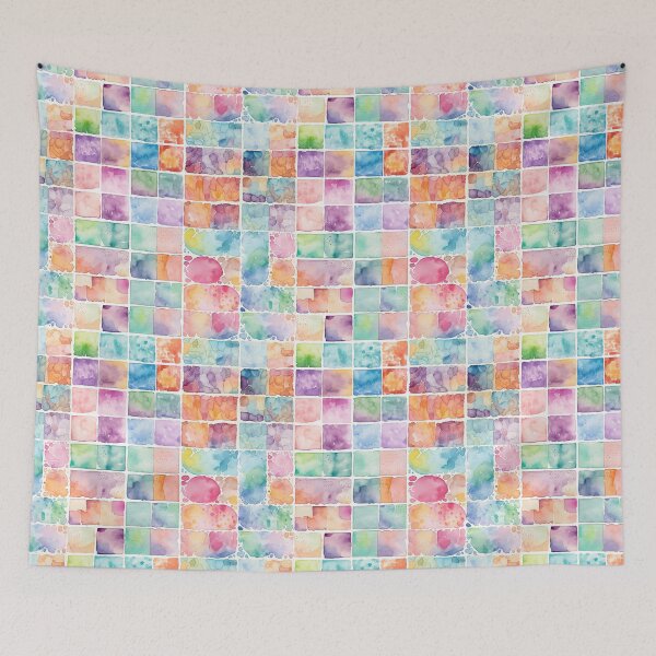 Item preview, Watercolor Collage: A Wall of Textures and Tones designed and sold by AinigrivDoll.
