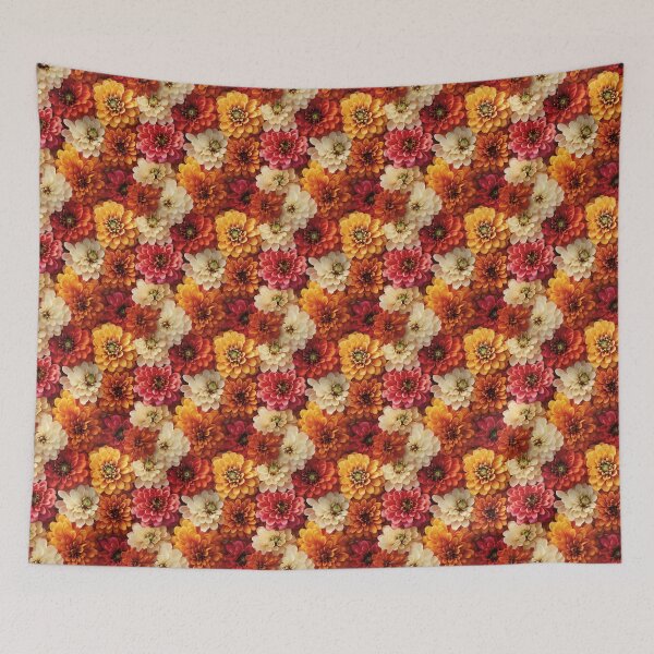 Item preview, Zinnia Tile 29: Rainbow Smiles in a Field of Daisy Dandelions and Sunshine of Nature's Confetti Party designed and sold by TheBrainArt.