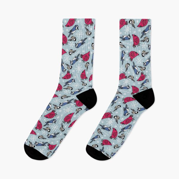 Item preview, brrrrd! - Tile Pattern - Blue Jay, Cardinal & Chickadee designed and sold by Tim Veiga.