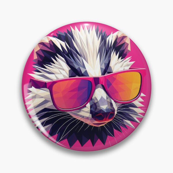 Artikelvorschau, Low-Poly Skunk Pop Art entworfen und verkauft von pseudosiren.
