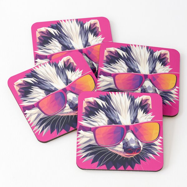 Item preview, Low poly skunk pop art designed and sold by pseudosiren.