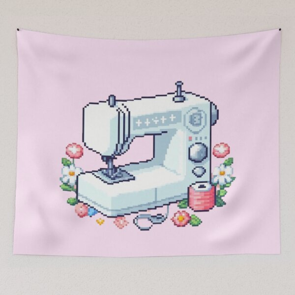 Item preview, Sewing Machine Pixel Art designed and sold by DakaPixelArt.