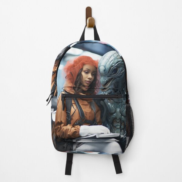 Item preview, Alien and girl in subway designed and sold by oilidesing.
