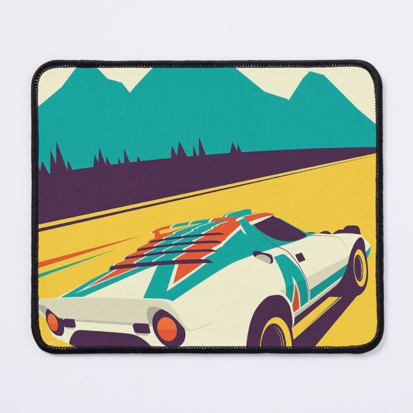 Item preview, Lancia Stratos Art Print – Iconic Rally Legend Motorsport Poster designed and sold by Road To Track.