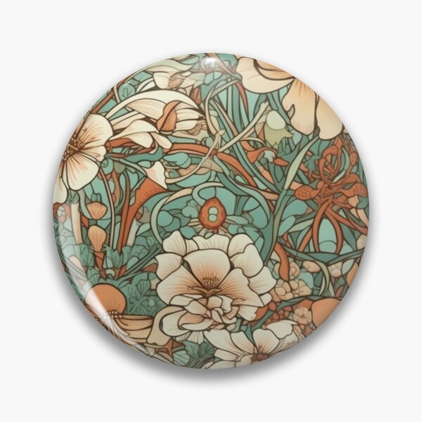 Artikelvorschau, Eleganz der Blumen: Vom Jugendstil inspirierte Blumenharmonie entworfen und verkauft von BorczVisuals.