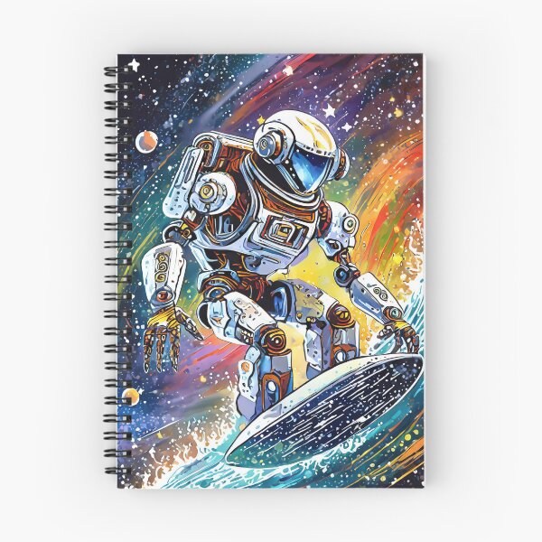 Item preview, Cosmic Surfer Bot designed and sold by drawbey.