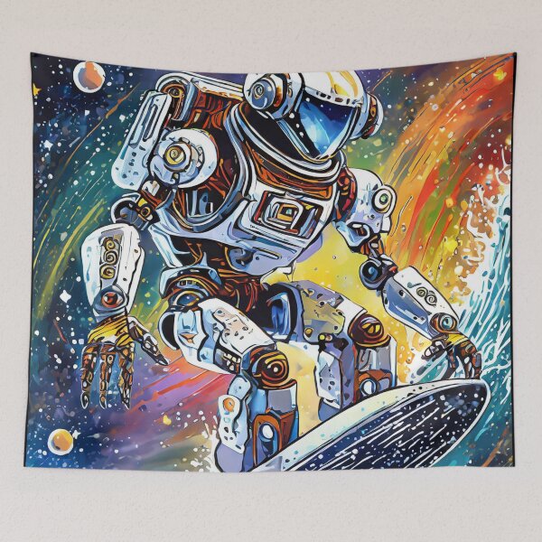 Item preview, Cosmic Surfer Bot designed and sold by drawbey.
