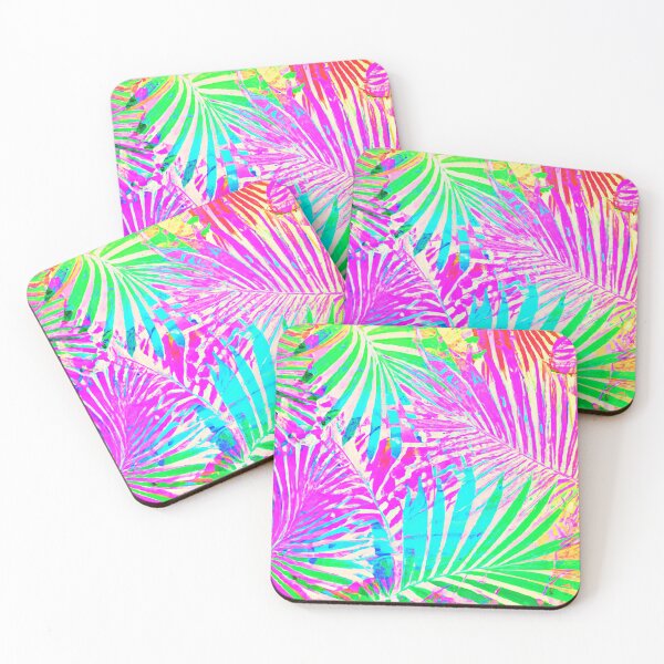 Item preview, Leafy Neon Delight Vivid Pattern designed and sold by Health And Fitness Posts e-Store.