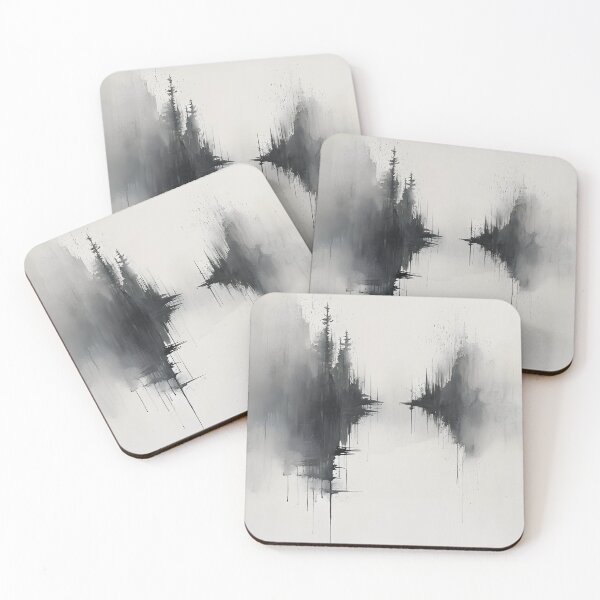 Item preview, Tranquil Elegance: Watercolor and Charcoal designed and sold by GodoAbstractArt.