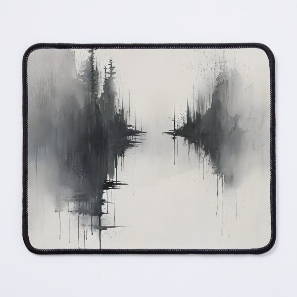 Item preview, Tranquil Elegance: Watercolor and Charcoal designed and sold by GodoAbstractArt.