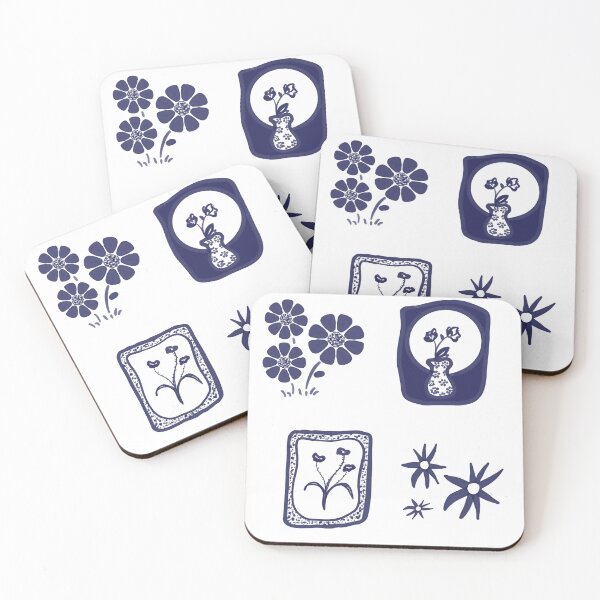 Item preview, Blue Floral Sticker Pack designed and sold by Ren's Red.