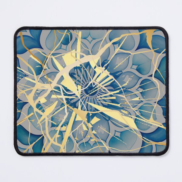 Item preview, Gilded Harmony: Kintsugi-inspired Arabic Mosaic Design designed and sold by NEWDESINGS12.