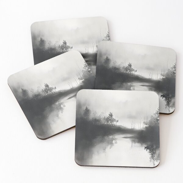 Item preview, Whispers of Monochrome: Sumi-e Essence designed and sold by GodoAbstractArt.
