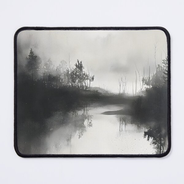 Item preview, Whispers of Monochrome: Sumi-e Essence designed and sold by GodoAbstractArt.