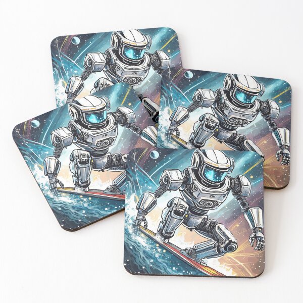 Item preview, Cosmic Surfer Bot designed and sold by drawbey.