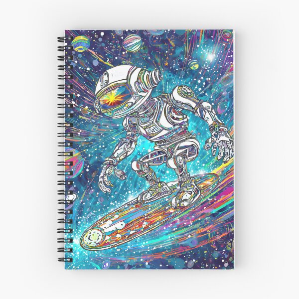 Item preview, Cosmic Surfer Bot designed and sold by drawbey.