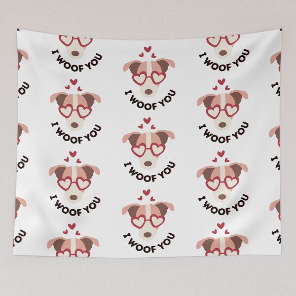 Item preview, I woof you | I love you | dog lover quotes designed and sold by PurpleWay.