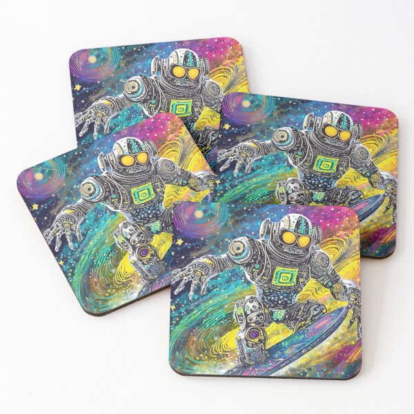 Item preview, Cosmic Surfer Bot designed and sold by drawbey.