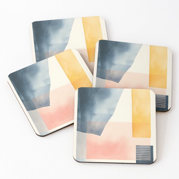 Item preview, Scandinavian Serenity: Pastel Harmony designed and sold by GodoAbstractArt.