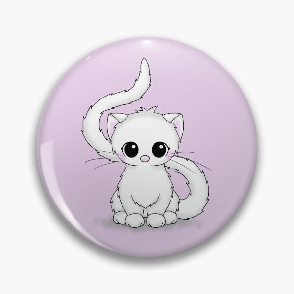 Item preview, cute white cat designed and sold by Pezi-Creation.