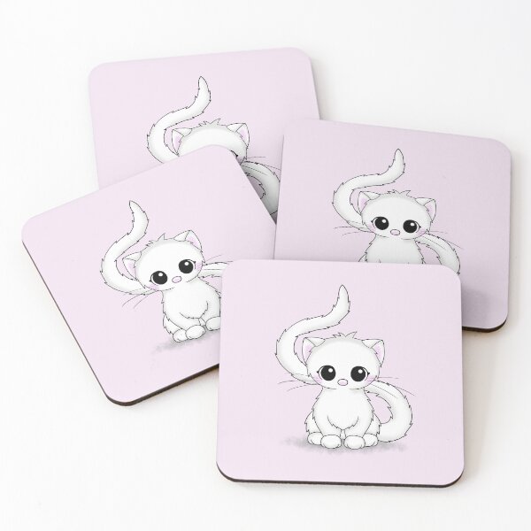 Item preview, cute white cat designed and sold by Pezi-Creation.