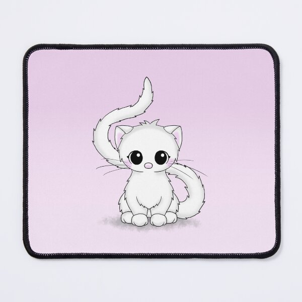 Item preview, cute white cat designed and sold by Pezi-Creation.