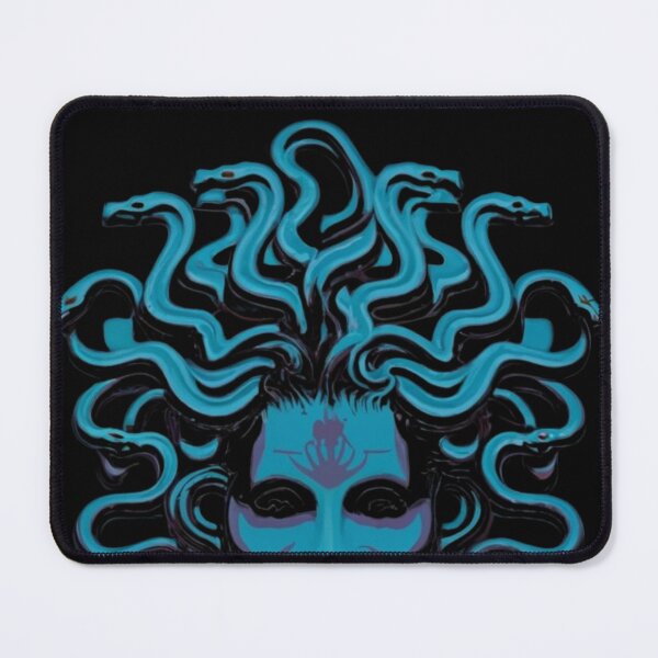 Item preview, Serpentine Elegance: Medusa Blue Silhouette designed and sold by SmokaARTS.